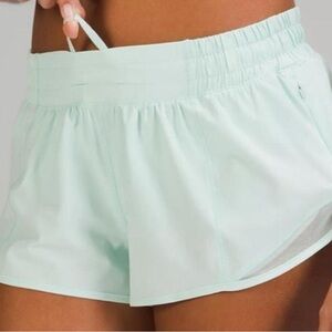 mint green lululemon shorts